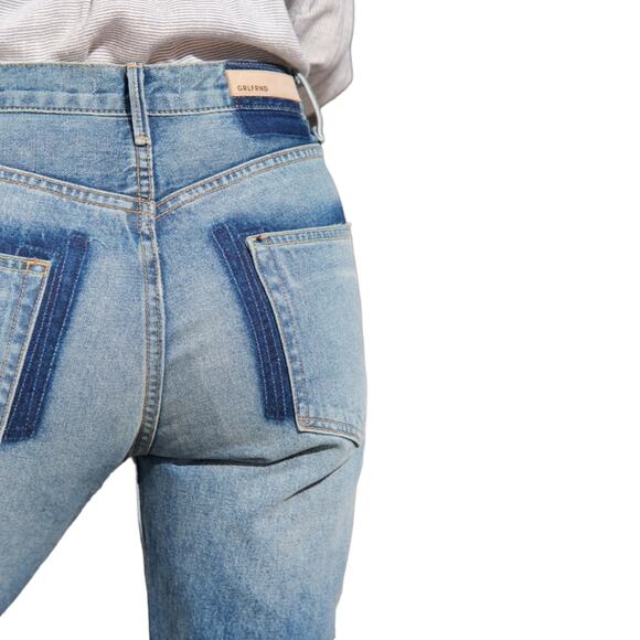 GRLFRND Karolina distressed high rise skinny jeans in Whole Lotta Love Sz 24 NEW - Picture 8 of 11